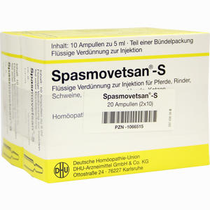 Spasmovetsan- S Vet. Injektionslösung 2 x 10 x 5 ml - ab 22,97 €