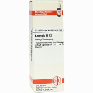 Spongia D12 Dilution 20 ml - ab 8,52 €