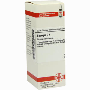 Spongia D4 Dilution DHU-Arzneimittel GmbH & Co. KG 20 ml - ab 8,74 &euro;