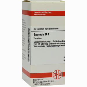 Spongia D4 Tabletten 80 Stück - ab 8,01 €
