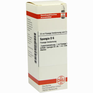 Spongia D6 Dilution 20 ml - ab 8,01 €