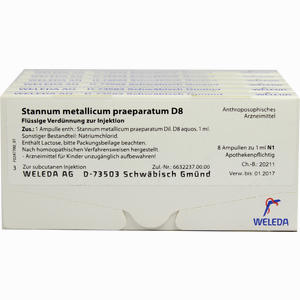 Stannum Met Praep D8 Ampullen 48 x 1 ml - ab 103,57 €