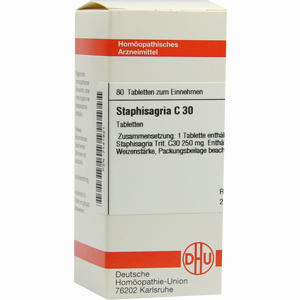 Staphisagria C30 Tabletten 80 Stück - ab 8,82 €