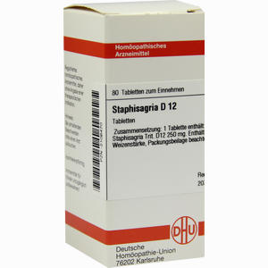 Staphisagria D12 Tabletten 80 Stück - ab 8,38 €
