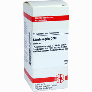 Staphisagria D30 Tabletten 80 Stück - ab 0,00 €