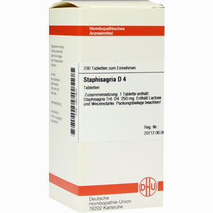 Staphisagria D4 Tabletten 200 Stück - ab 0,00 €