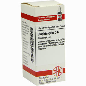 Abbildung von Staphisagria D6 Globuli 10 g