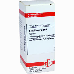 Staphisagria D6 Tabletten 80 Stück - ab 7,95 €