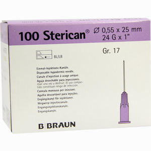 Sterican 0. 55x25 Lila L L 100 Stück - ab 8,12 €