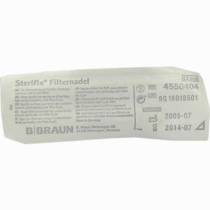 Sterifix Filternadel mit Intergriertem Filter Kanülen 1 Stück - ab 0,77 €