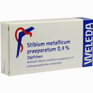 Stibium Met Praep 0.4% Zäpfchen 10 Stück - ab 0,00 &euro;