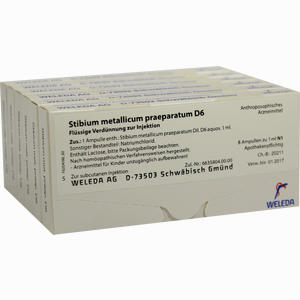 Stibium Met Praep D6 Ampullen 48 x 1 ml - ab 99,40 €