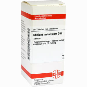 Stibium Metallicum D6 Tabletten 80 Stück - ab 8,70 €