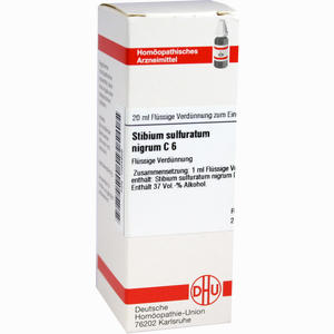 Stibium Sulfuratum Nigrum C6 Dilution 20 ml - ab 0,00 €