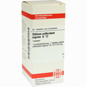Stibium Sulfuratum Nigrum D12 Tabletten 80 Stück - ab 8,68 €