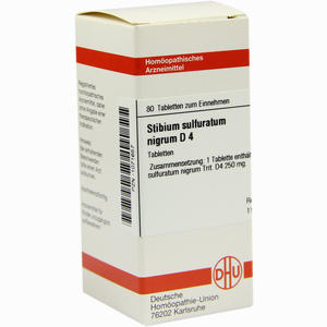 Stibium Sulfuratum Nigrum D4 Tabletten 80 Stück - ab 7,89 €