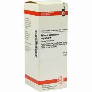 Stibium Sulfuratum Nigrum D6 Dilution 50 ml - ab 0,00 &euro;