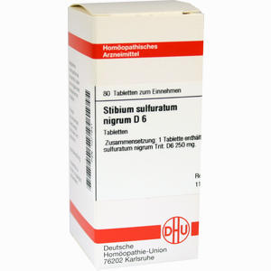 Stibium Sulfuratum Nigrum D6 Tabletten 80 Stück - ab 8,00 €