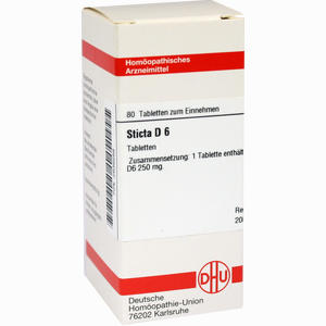Sticta D6 Tabletten 80 Stück - ab 8,88 €