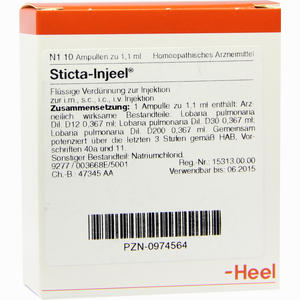 Sticta- Injeel Ampullen  10 Stück - ab 0,00 €