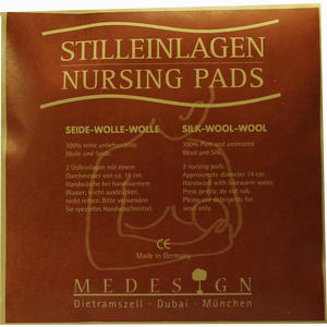 Stilleinlage Seide/Wolle/Wolle 14cm 2 Stück - ab 4,65 €