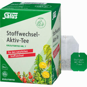 Stoffwechsel- Aktiv Tee Kräutertee Nr. 7 Bio Salus Filterbeutel 15 Stück - ab 2,74 €