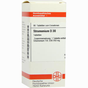 Stramonium D30 Tabletten 80 Stück - ab 0,00 &euro;