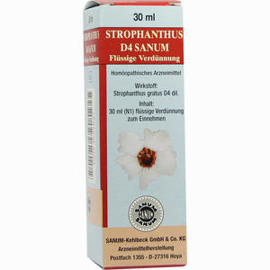 Strophanthus D4 Sanum Flüssige Verdünnung Tropfen 30 ml - ab 7,87 €