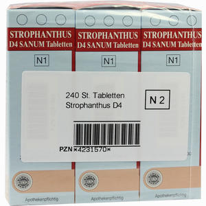 Strophanthus D4 Sanum Tabletten  240 Stück - ab 21,21 €
