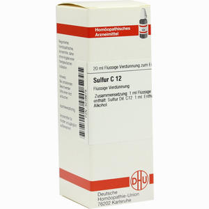 Sulfur C12 Dilution 20 ml - ab 9,42 €