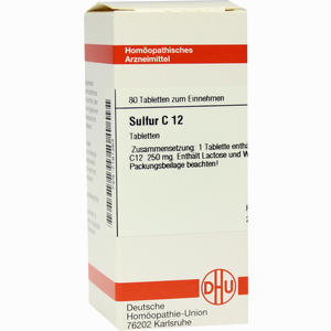 Sulfur C12 Tabletten 80 Stück - ab 8,68 €
