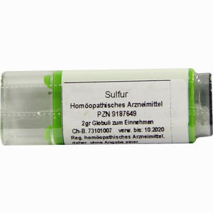 Sulfur C200 Globuli 2 g - ab 0,00 &euro;