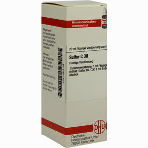 Sulfur C30 Dilution 20 ml - ab 8,99 €