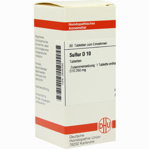 Sulfur D10 Tabletten 80 Stück - ab 0,00 €