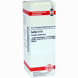 Sulfur D12 Dilution DHU-Arzneimittel 20 ml - ab 7,95 €
