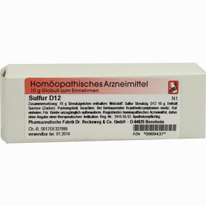 Sulfur D12 Globuli Dr.RECKEWEG & Co. GmbH 10 g - ab 6,22 &euro;