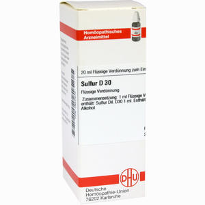 Sulfur D30 Dilution 20 ml - ab 9,90 €