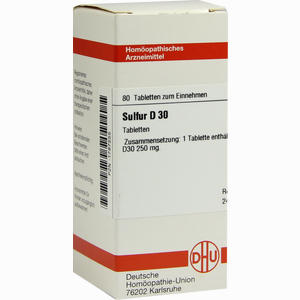 Sulfur D30 Tabletten 80 Stück - ab 8,65 €