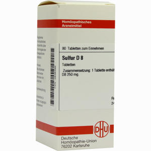 Sulfur D8 Tabletten 80 Stück - ab 0,00 &euro;