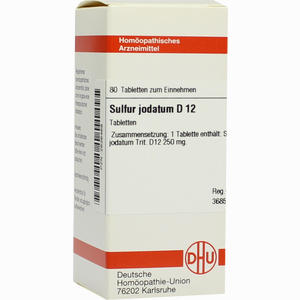 Sulfur Jodat D12 Tabletten 80 Stück - ab 9,26 €
