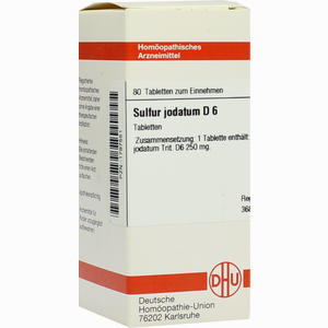 Sulfur Jodat D6 Tabletten 80 Stück - ab 9,08 €