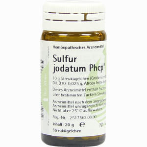 Sulfur Jodatum Phcp Globuli  20 g - ab 7,60 €