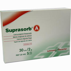 Suprasorb A Calcium- Alginattamponade 30cm 2g Tpo 5 Stück - ab 0,00 &euro;