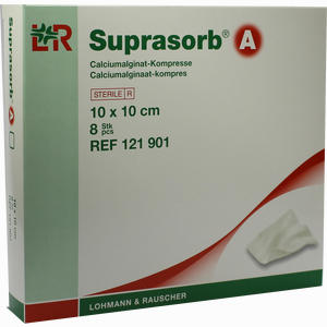 Suprasorb A Calciumalginat Kompresse 10x10cm Kompressen 8 Stück - ab 54,98 &euro;