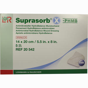 Suprasorb X + Phmb Hydrobalance Wundverand 14x20cm Verband 5 Stück - ab 199,95 &euro;