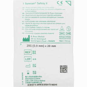 Surecan Safety Ii Needle 20g 20mm 1 Stück - ab 14,89 &euro;