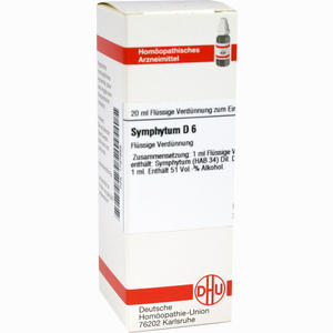 Symphytum D6 Dilution DHU-Arzneimittel GmbH & Co. KG 20 ml - ab 8,46 &euro;