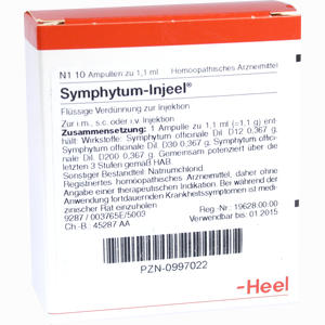 Symphytum- Injeel Ampullen  10 Stück - ab 17,72 €
