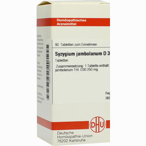 Syzygium Jambolanum D30 Tabletten 80 Stück - ab 0,00 €