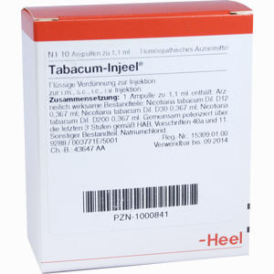 Tabacum- Injeel Ampullen  10 Stück - ab 0,00 €